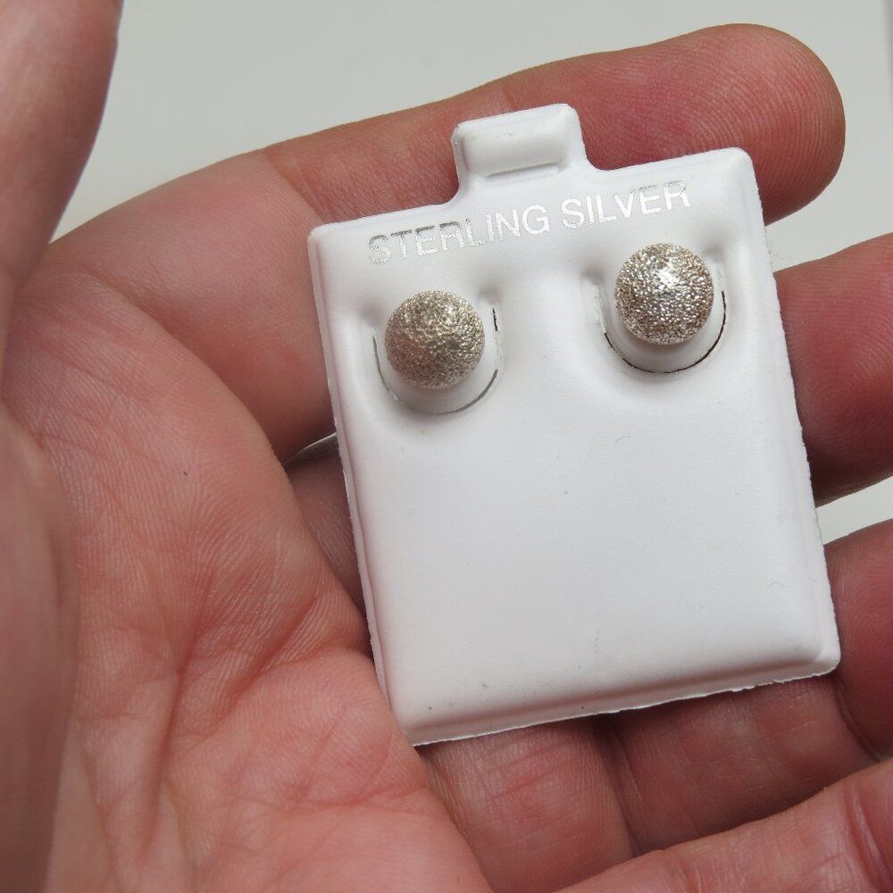 Sterling Silver Earring Freshwater Pearl Hand Crafted